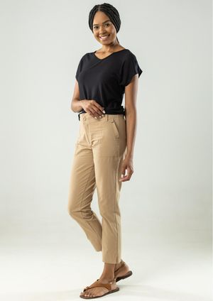 Cigarrete Pau a Pique de Sarja Bege