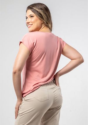 Blusa Pau a Pique Básica Rosê