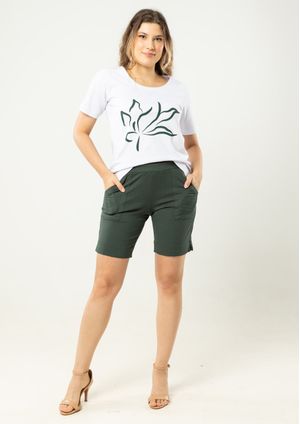 Shorts Pau a Pique Viscolycra Verde